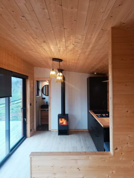 interieur du gîte, vue depuis la chambre